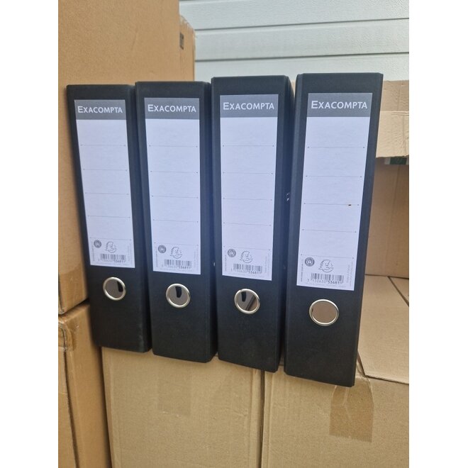 Ordner A4 zwart 80mm 2 ringen Exacompta 53681E