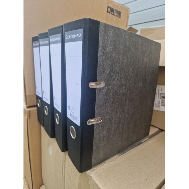 Ordner A4 zwart 80mm 2 ringen Exacompta 53681E