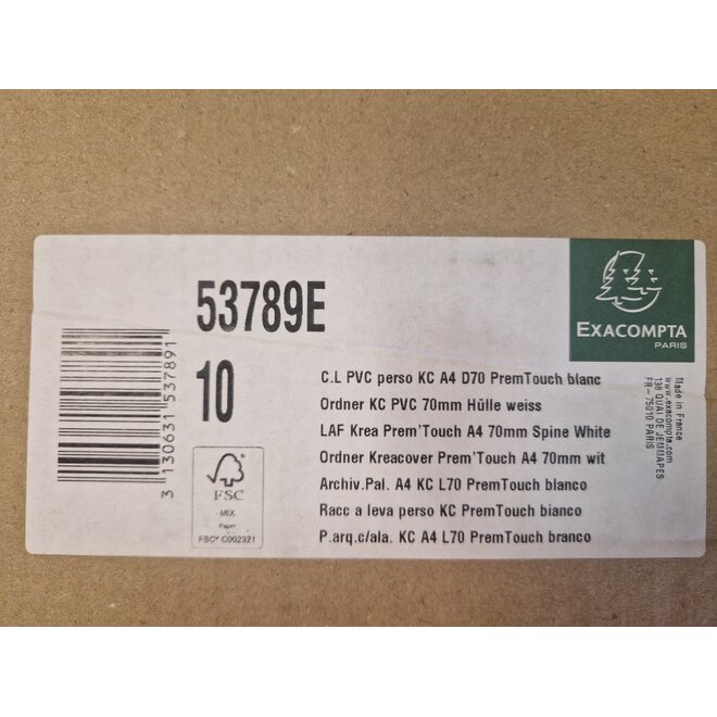 Ordner A4 wit 80mm 2 ringen Exacompta 53789E