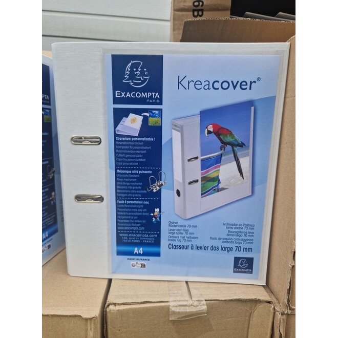 Ordner A4 wit 80mm 2 ringen Exacompta 53789E