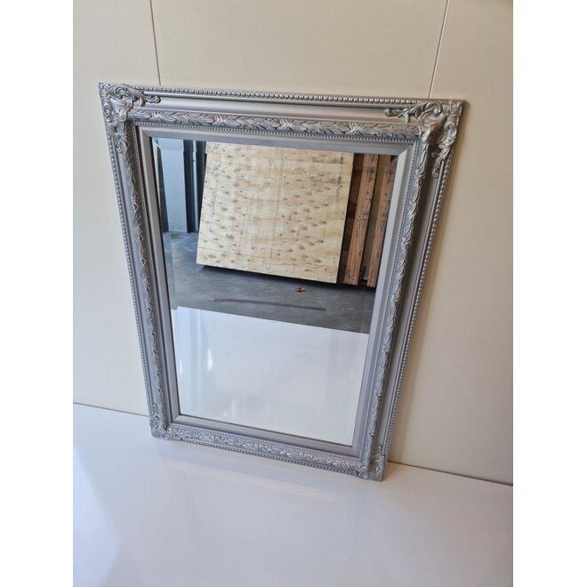Geslepen Barok Spiegel 90x70 Zilver Luxe Ornament Showmodel