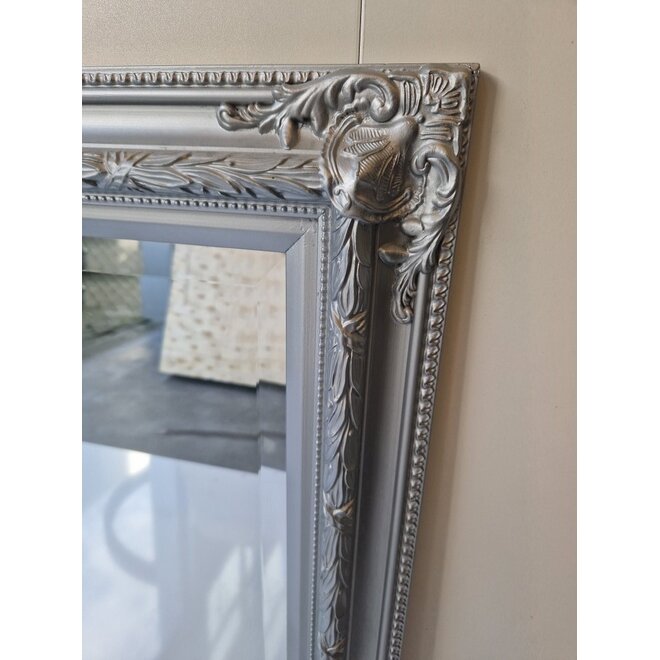 Geslepen Barok Spiegel 90x70 Zilver Luxe Ornament Showmodel