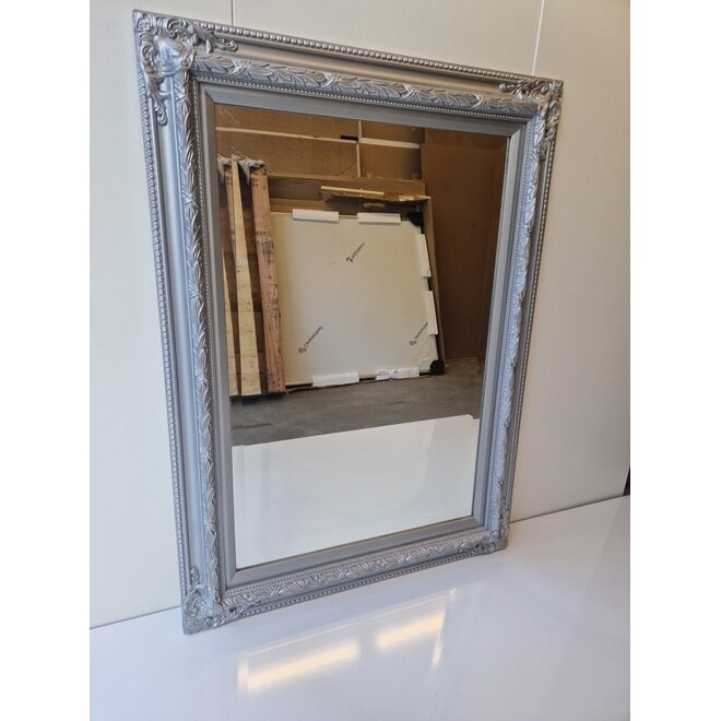 Geslepen Barok Spiegel 90x70 Zilver Luxe Ornament Showmodel