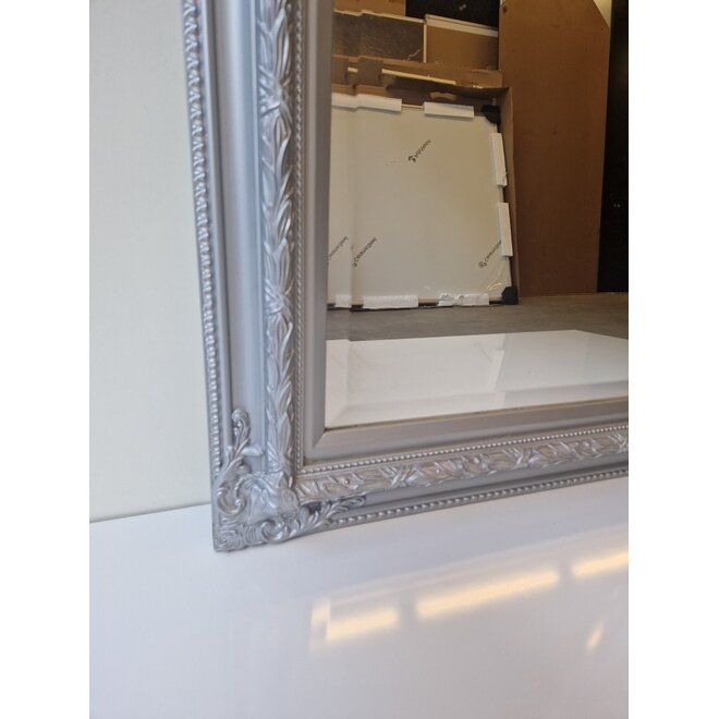 Geslepen Barok Spiegel 90x70 Zilver Luxe Ornament Showmodel