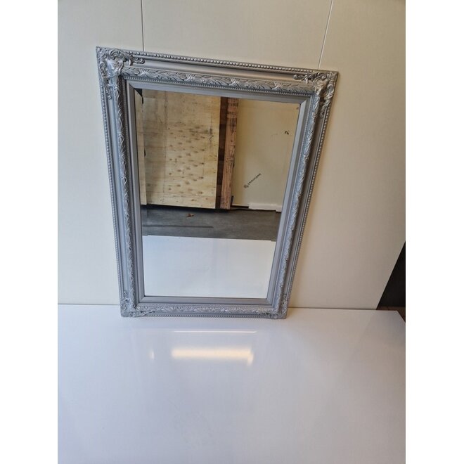 Geslepen Barok Spiegel 90x70 Zilver Luxe Ornament Showmodel