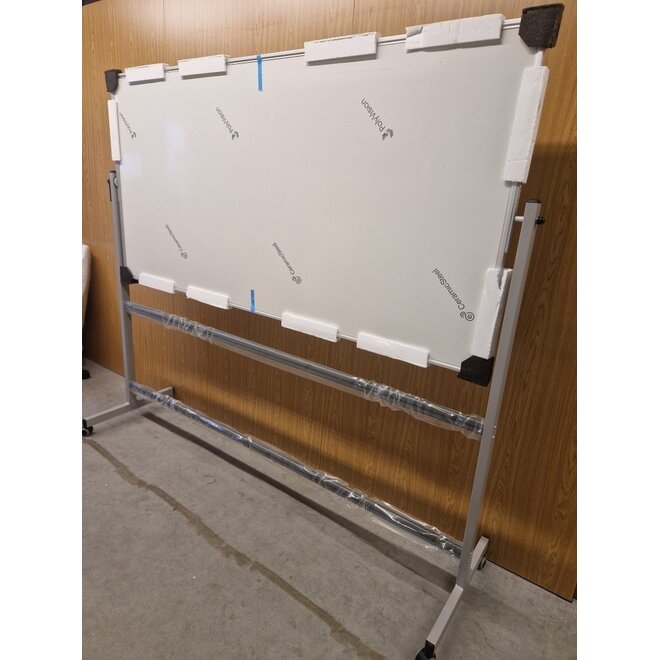 Whitebord 200x100 cm mobiel en kantelbaar
