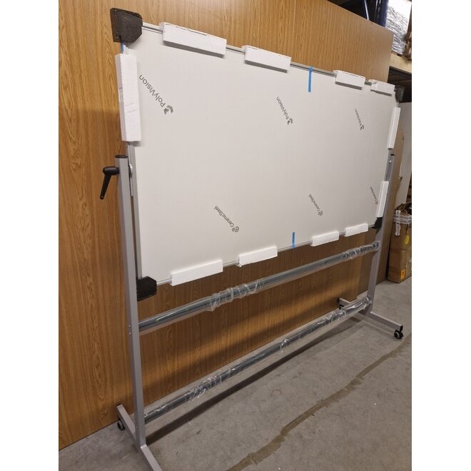 Whitebord 200x100 cm mobiel en kantelbaar