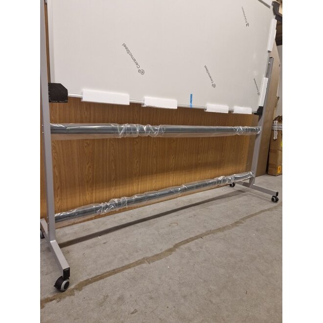 Whitebord 200x100 cm mobiel en kantelbaar