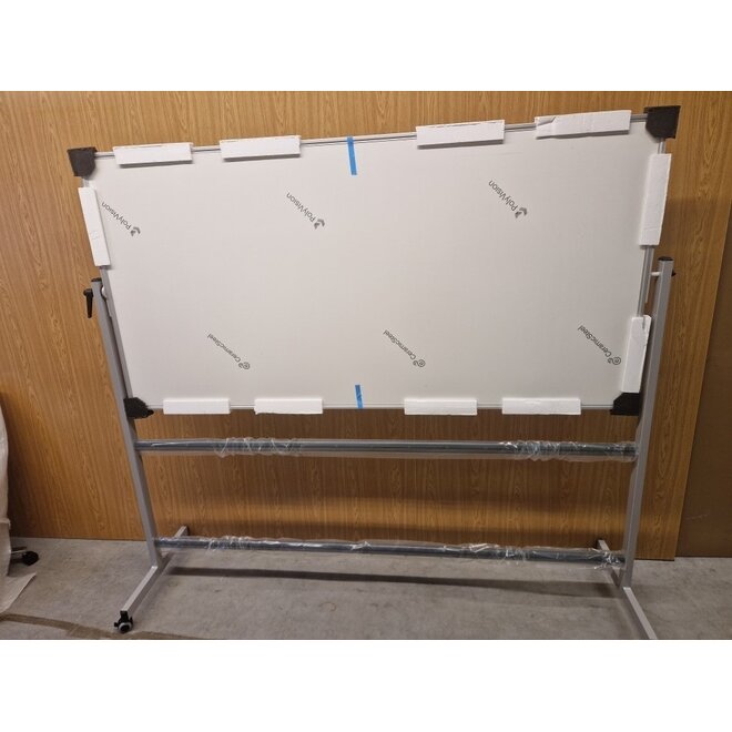 Whitebord 200x100 cm mobiel en kantelbaar