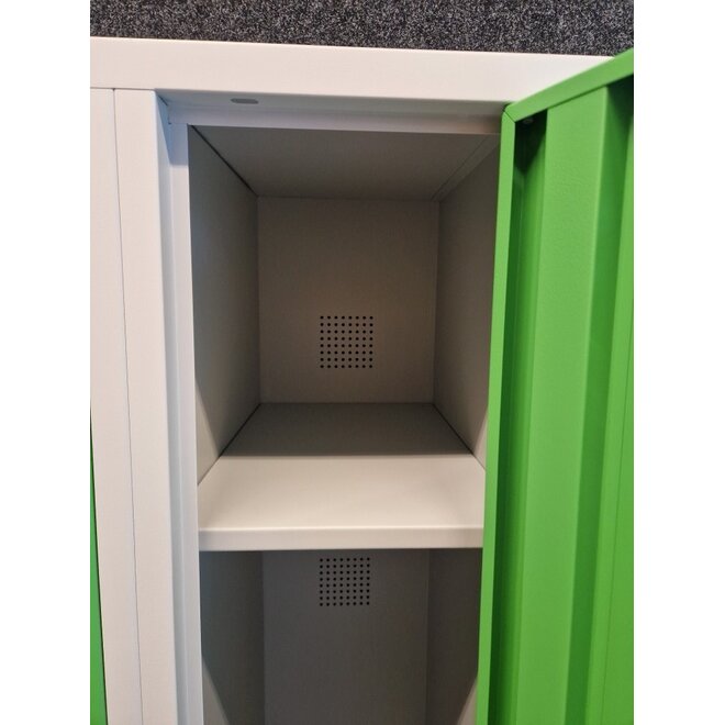 Kledinglocker 4 deuren - Grijs/Groen