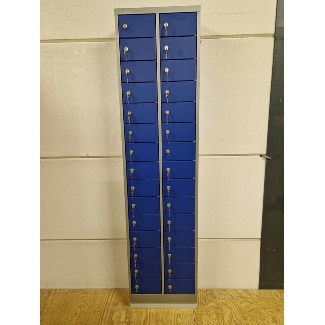 Mini Locker met 30 kluisjes en cilindersloten