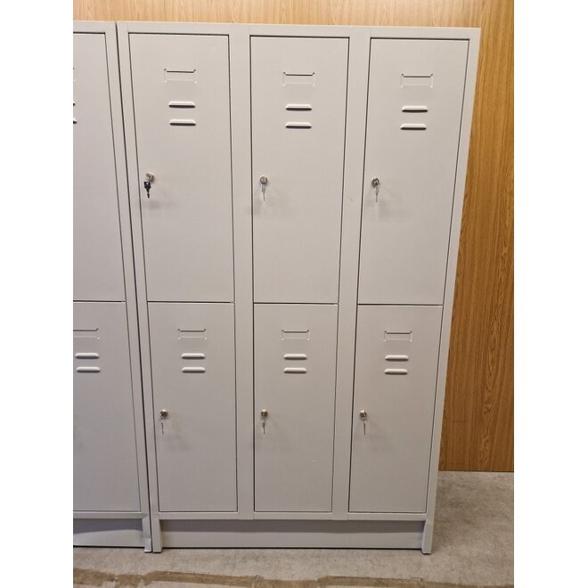 Gebruikt Locker CHB18036 Grijs - 3 koloms - 6 deuren
