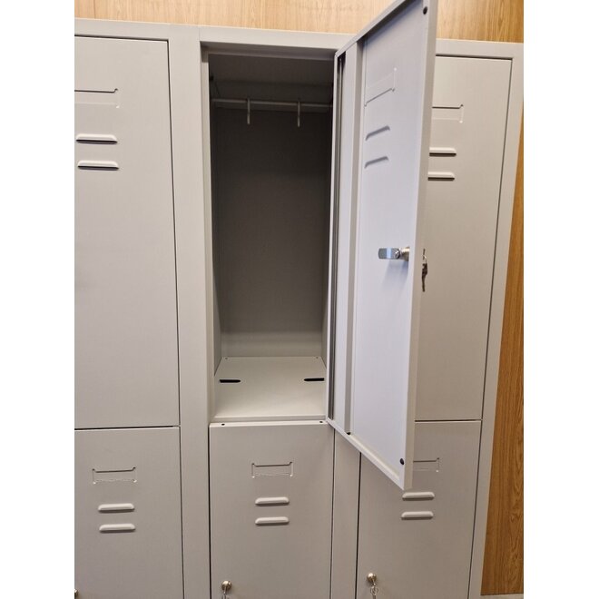 Gebruikt Locker CHB18036 Grijs - 3 koloms - 6 deuren