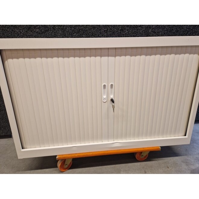 Roldeurkast 74x120x45 cm Wit