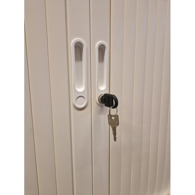 Roldeurkast 74x120x45 cm Wit