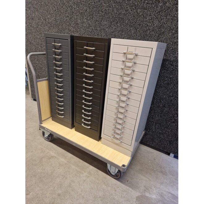 Meerladenkast 15 laden A4 grijs