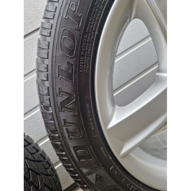 Set winterbanden plus lichtmetalen velgen met Dunlop maat 225/50R17