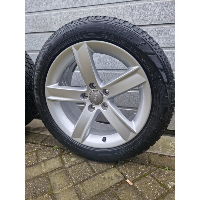 Set winterbanden plus lichtmetalen velgen met Dunlop maat 225/50R17