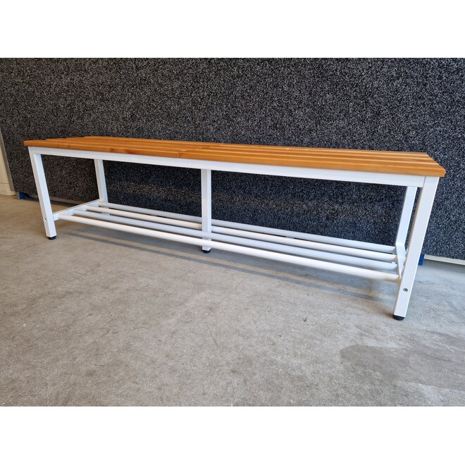 Vrijstaande Kleedkamer Zitbank 150 cm - Wit