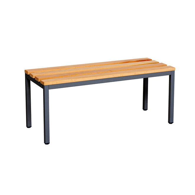 Kleedkamerbank MD 100 cm - Antraciet