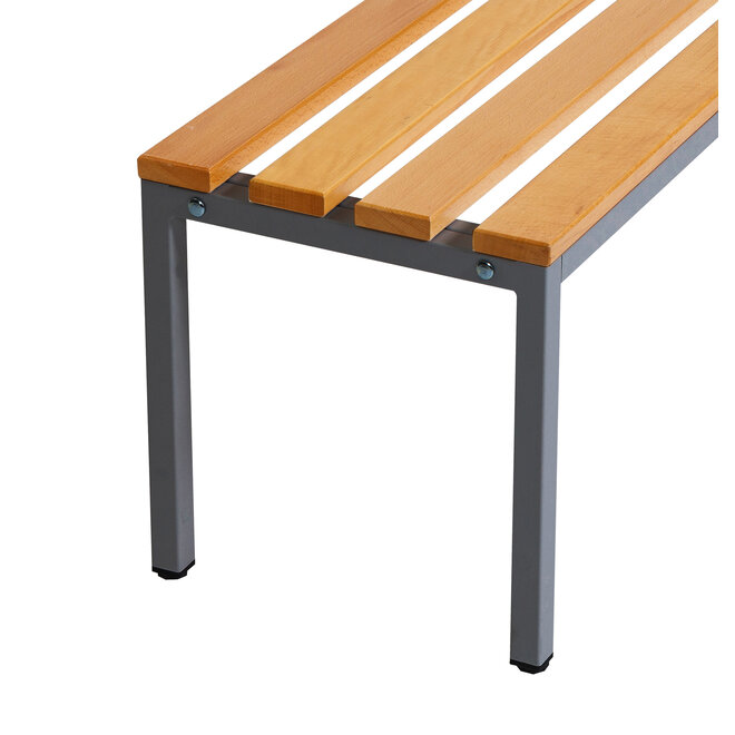 Kleedkamerbank MD 150 cm - Antraciet