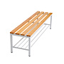 Kleedkamerbank MD 150 cm - Grijs met schoenenrek