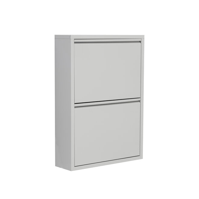 Schoenenkast 2 kleppen - Grijs