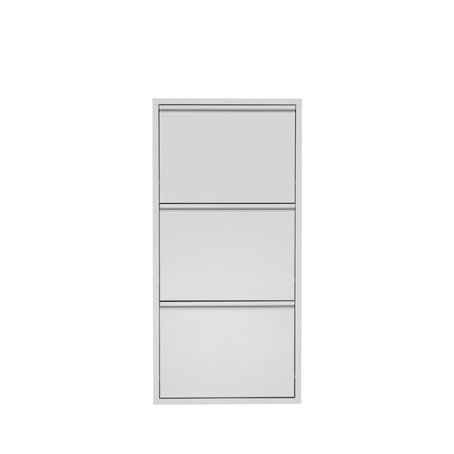Schoenenkast 3 kleppen - Grijs