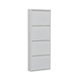 Schoenenkast 4 kleppen - Wit