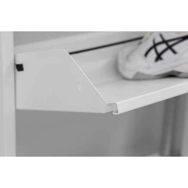 Schoenenkast 4 kleppen - Wit
