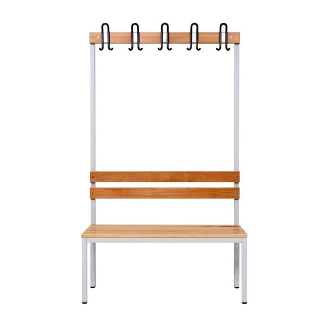 Garderobebank MD 100 cm Enkelzijdig - Grijs