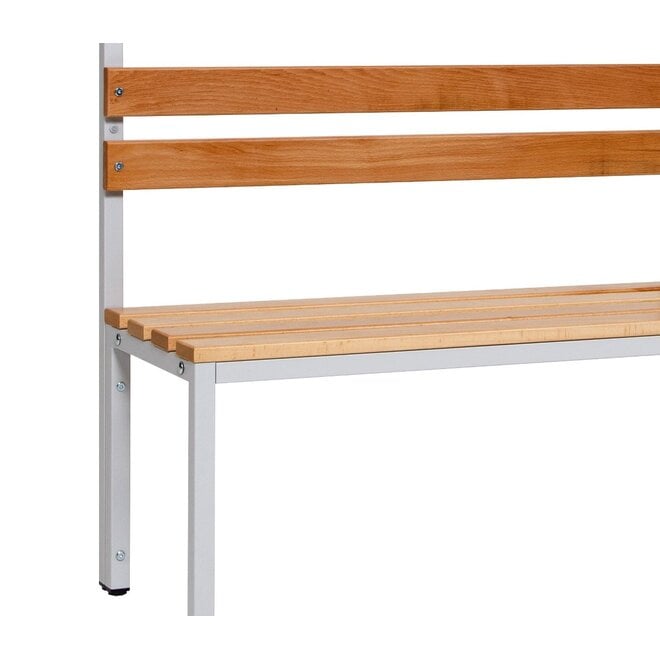 Garderobebank MD 100 cm Enkelzijdig - Grijs