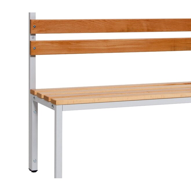 Garderobebank MD 150 cm Enkelzijdig - Grijs