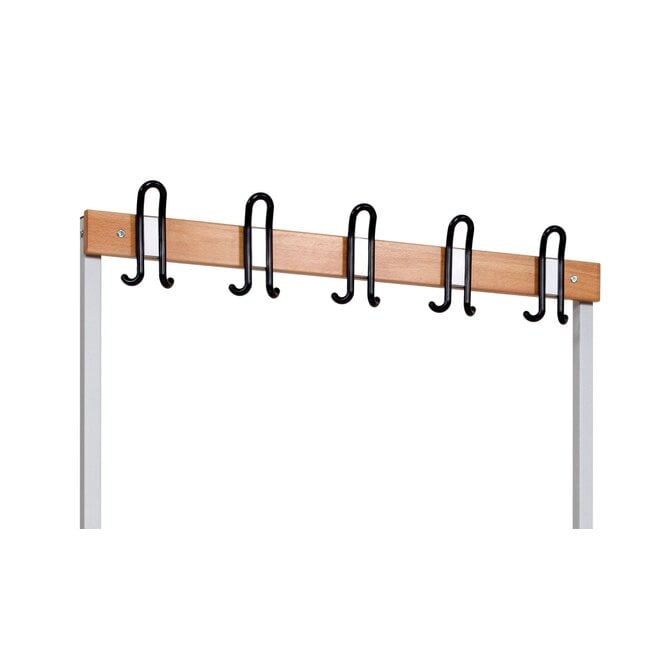 Garderobebank MD 200 cm Enkelzijdig - Grijs