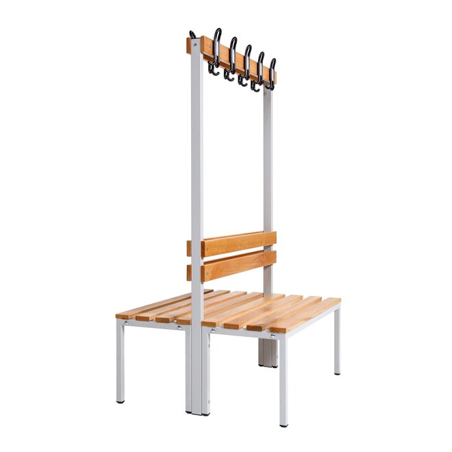 Garderobebank MD 100 cm Dubbelzijdig - Grijs