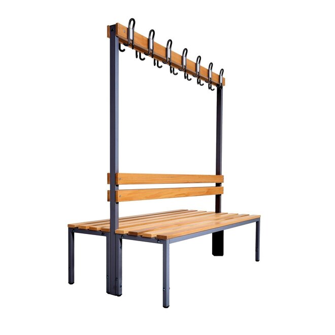 Garderobebank MD 150 cm Dubbelzijdig - Antraciet