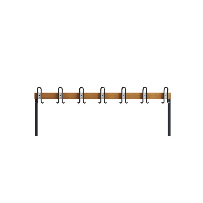 Garderobebank MD 150 cm Dubbelzijdig - Antraciet
