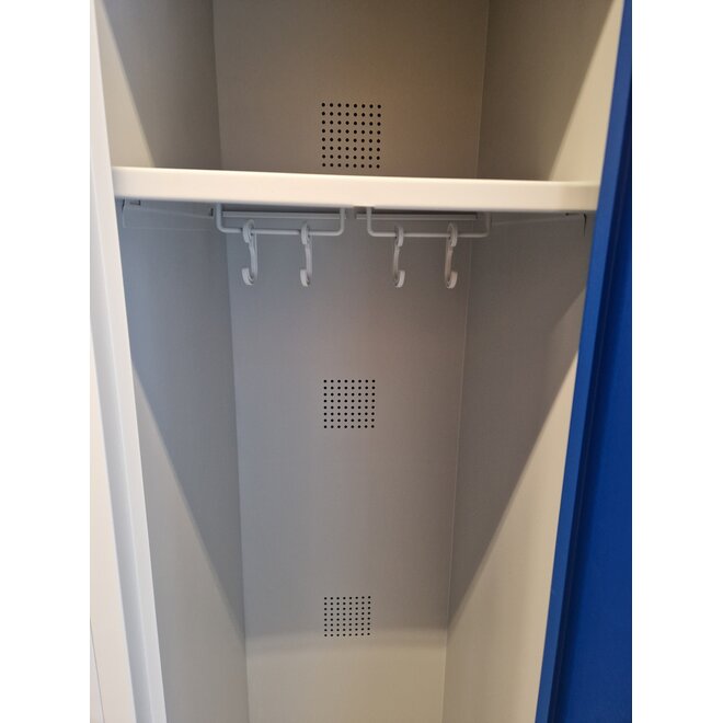 Kledinglocker 3 deuren - Grijs/Blauw