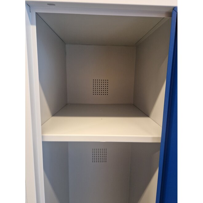 Kledinglocker 3 deuren - Grijs/Blauw