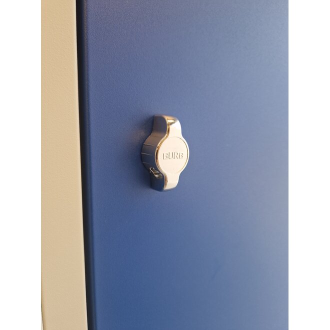 Kledinglocker 3 deuren - Grijs/Blauw