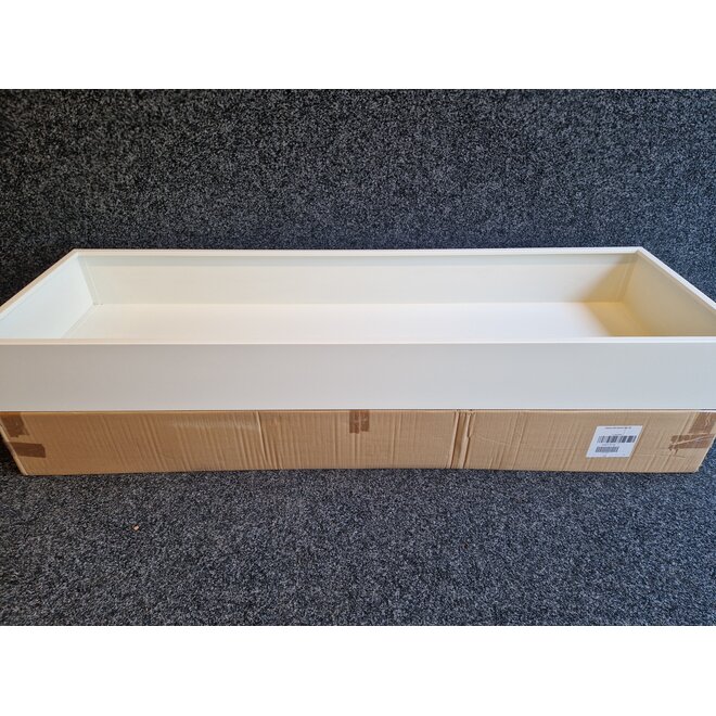 Plantenbak 17x160x50 cm - Wit voor akoestische schuifdeurkast