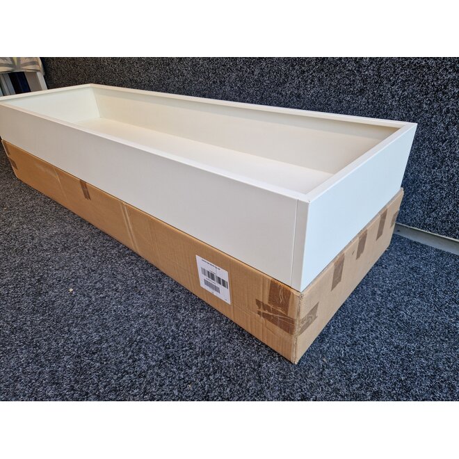 Plantenbak 17x160x50 cm - Wit voor akoestische schuifdeurkast