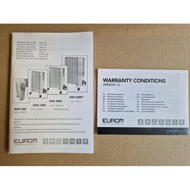 Eurom Oil-Filled Radiator RAD2000
