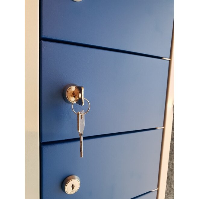 Mini Locker met 30 kluisjes en cilindersloten