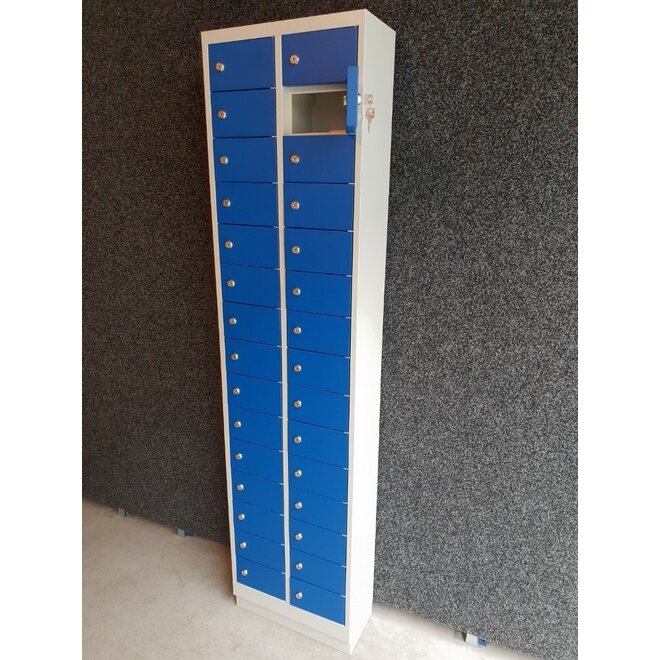Mini Locker met 30 kluisjes en cilindersloten
