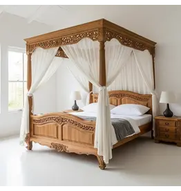 Koloniaal Teakhuis Hemelbed Beatrix