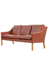 2209 3-SEATER SOFA IN WALNUT LEATHER