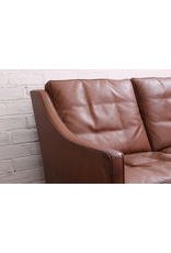 2209 3-SEATER SOFA IN WALNUT LEATHER