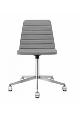 (BARGAIN CORNER) SPINAL CHAIR 44 BLUE WITH SWIVEL BASE ON CASTORS