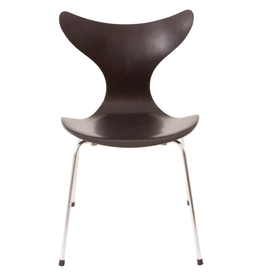 (BARGAIN CORNER) LILY 3108 CHAIR IN DARK CHOCOLATE BROWN